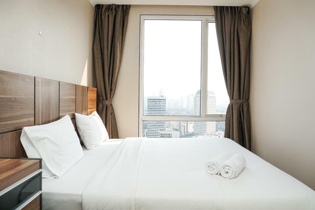 92 négyzetméteres, 3 hálószobás Apartman 2 fürdőszobával Senayan területén Jakarta Kültér fotó