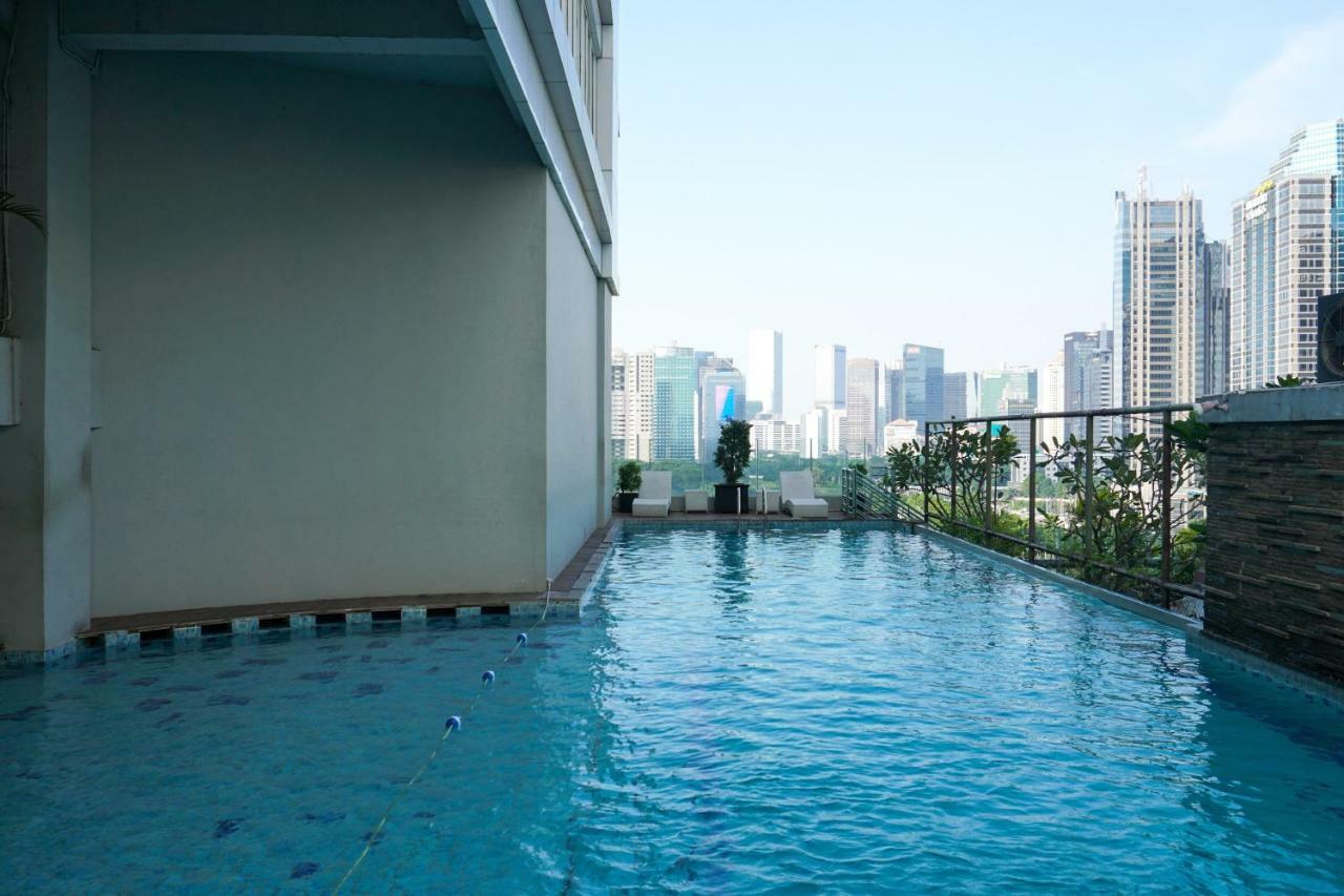 92 négyzetméteres, 3 hálószobás Apartman 2 fürdőszobával Senayan területén Jakarta Kültér fotó