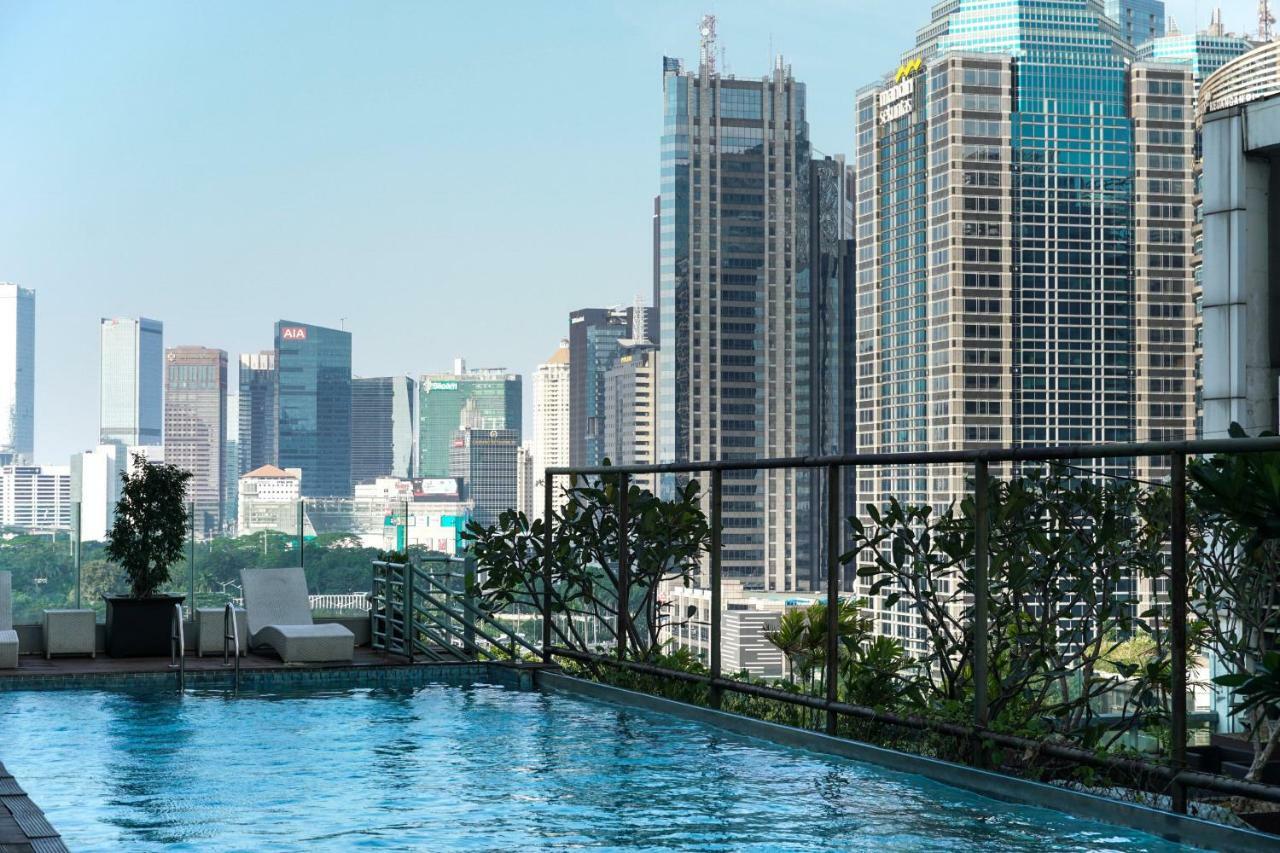 92 négyzetméteres, 3 hálószobás Apartman 2 fürdőszobával Senayan területén Jakarta Kültér fotó